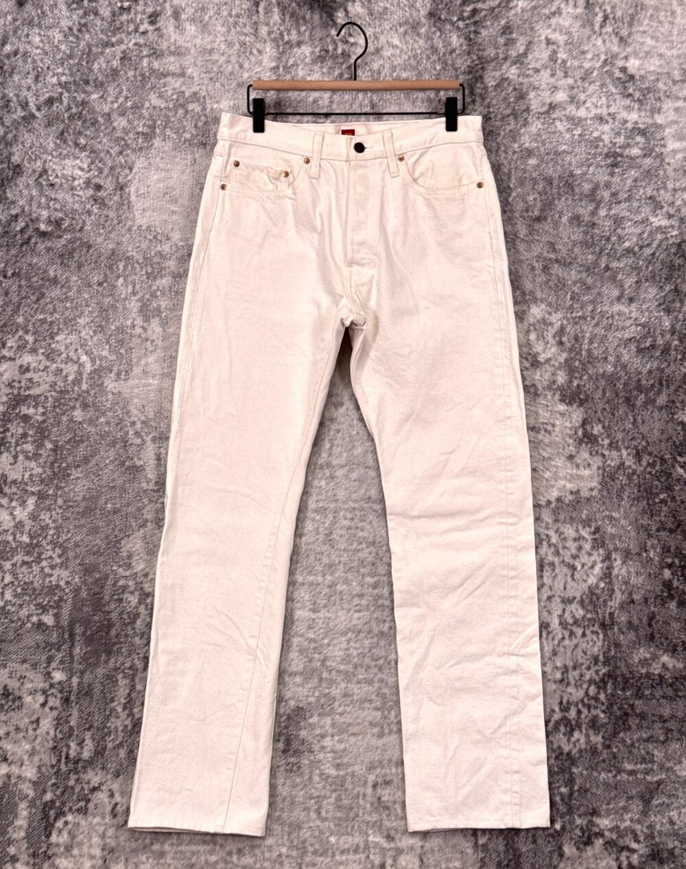 Resolute 710 Slim Straight Jeans 34 x 31 Mens Natural Undyed Selvedge Denim